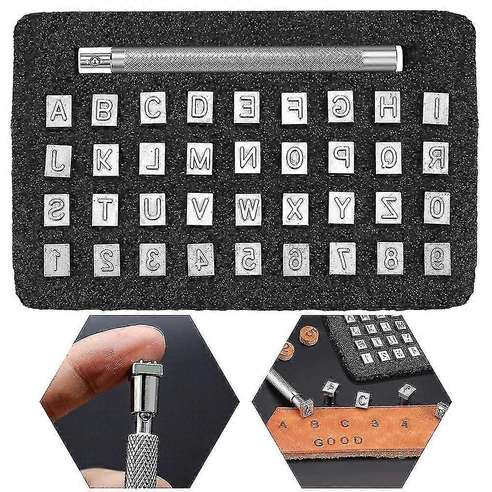Leather Letter Numbers Stamp Tool Kit Leather Embossing Diy Leather Craft