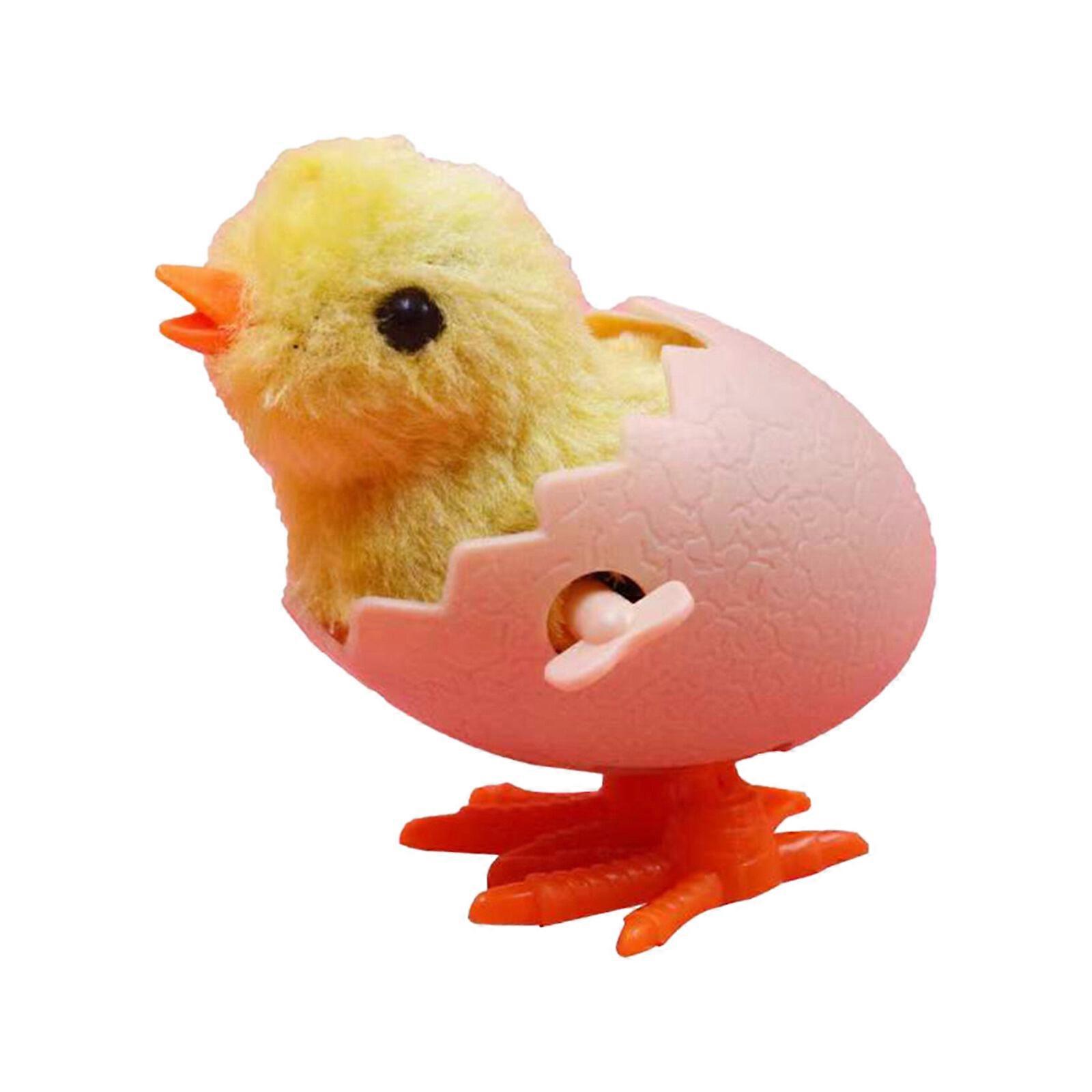 Easter Bounce Chick Broken Shell Chicken Multicolor Plastic + Plush Interactive Toys