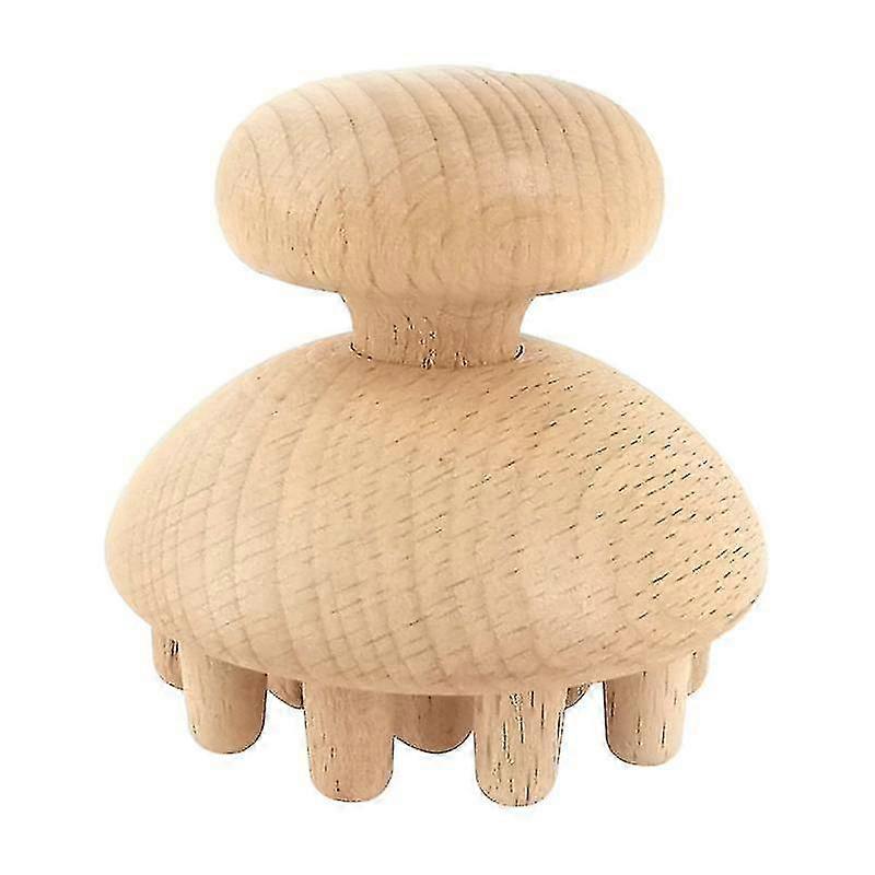 Massasjeverktøy i treform med sopp, anti-cellulitt, fascia-massasjerulle for hele kroppens muskler