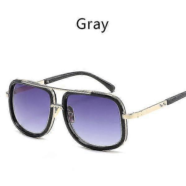 Men's New Large Frame Sunglasses [gray]