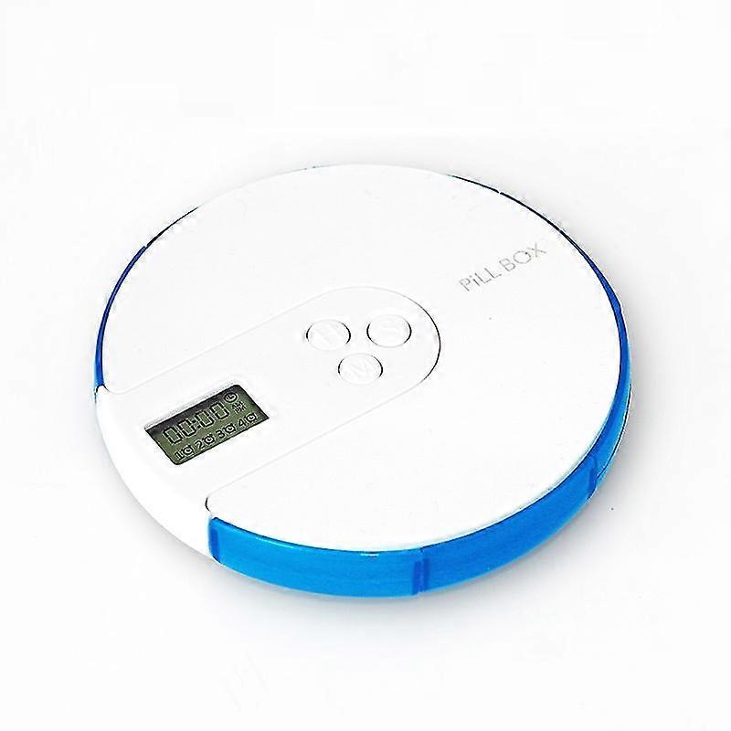 Electronic Pill Box Timer With 4 Timer Reminder Alarm And 7 Compartments, Portable Essential Medication Time Reminder