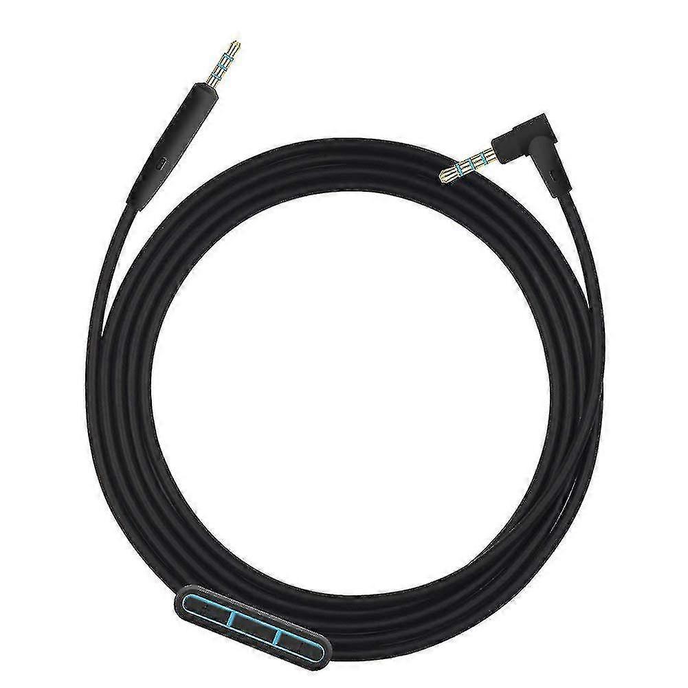 Cable Audio Para Auriculares Bose OE2/QC25 - 1.5 M, Con Micrófono Y Control, Chapado En Oro