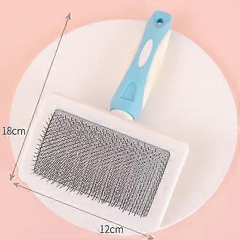 Slicker Brush für Hunde und Katzen, Pet Grooming Dematting Brush entfernt leicht Matten, Verwicklungen und loses Fell aus dem Haustiermantel G922-80