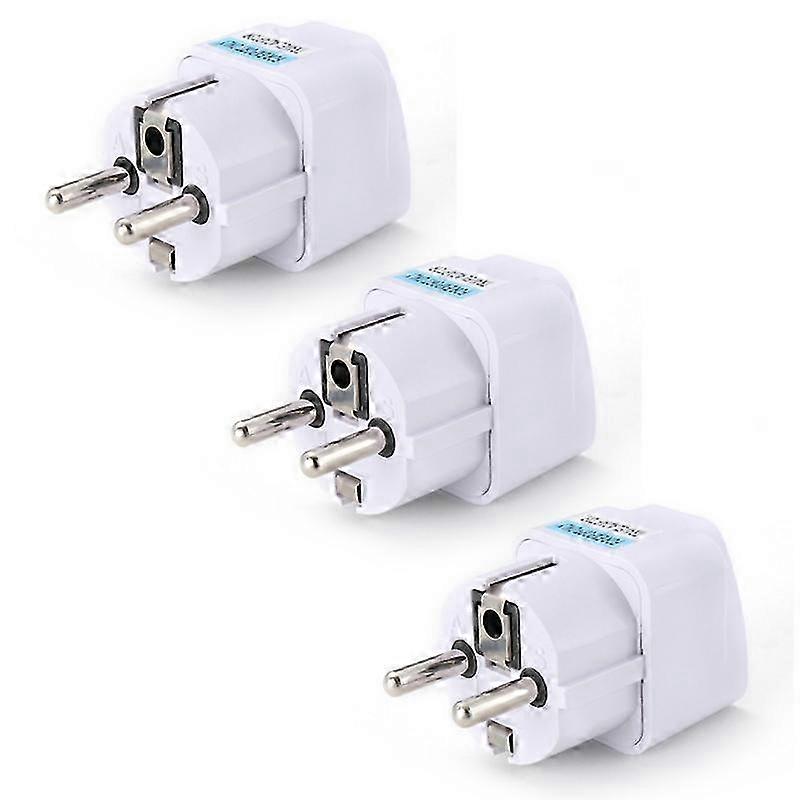 3X EU Plug Adapter DE To EU Plug Adapter 10A 250V Universal Travel Adapter EU Socket s20241212508