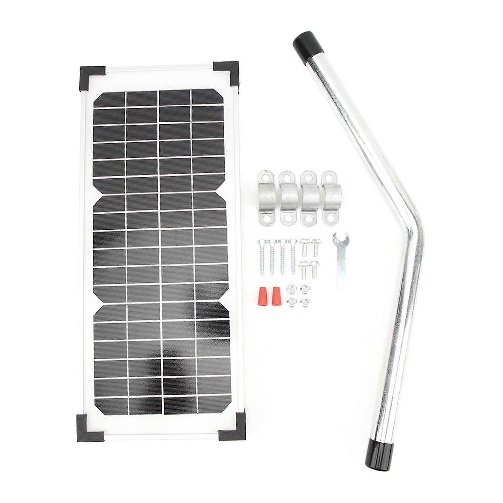 10W Solar Panel Kit FM123 Portable Solar Battery Charging Panel for Mighty Mule Gate