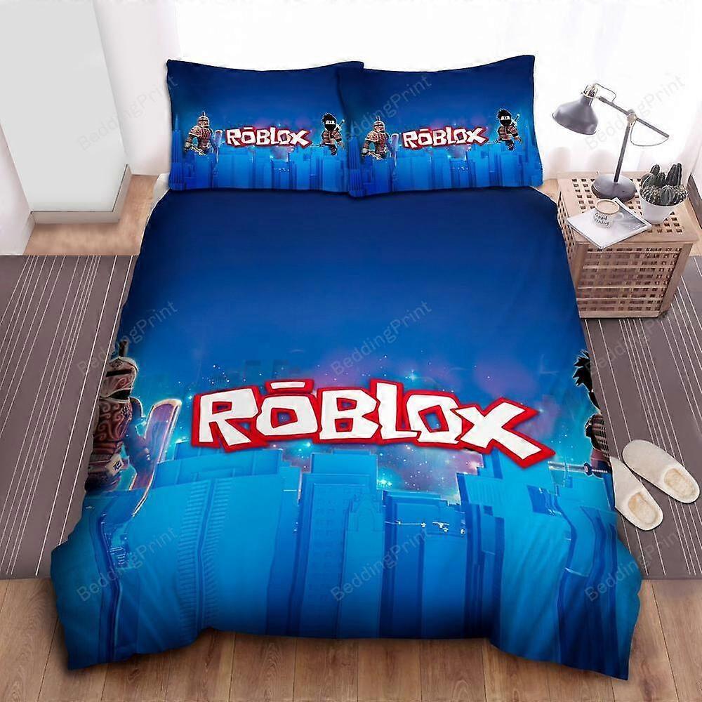 v3781 Lençóis Roblox Warriors Conjunto de capa de edredom Decoração de quarto Capa de edredom Doona Capa de lençóis IU3781