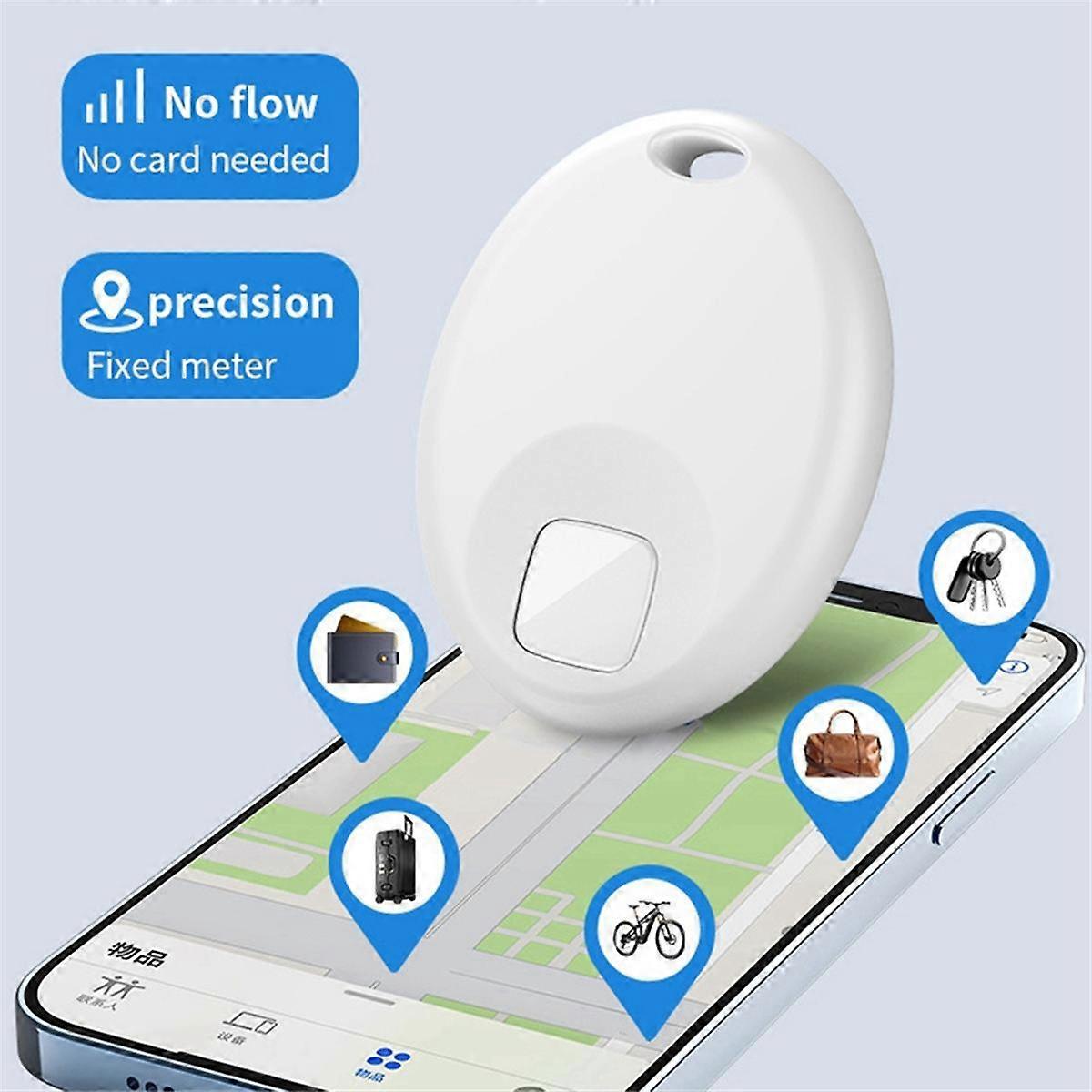 Bluetooth Pet Tracking Locator Smart Anti Loss Prevention Finder for Find My Anti-Lost Device Cream