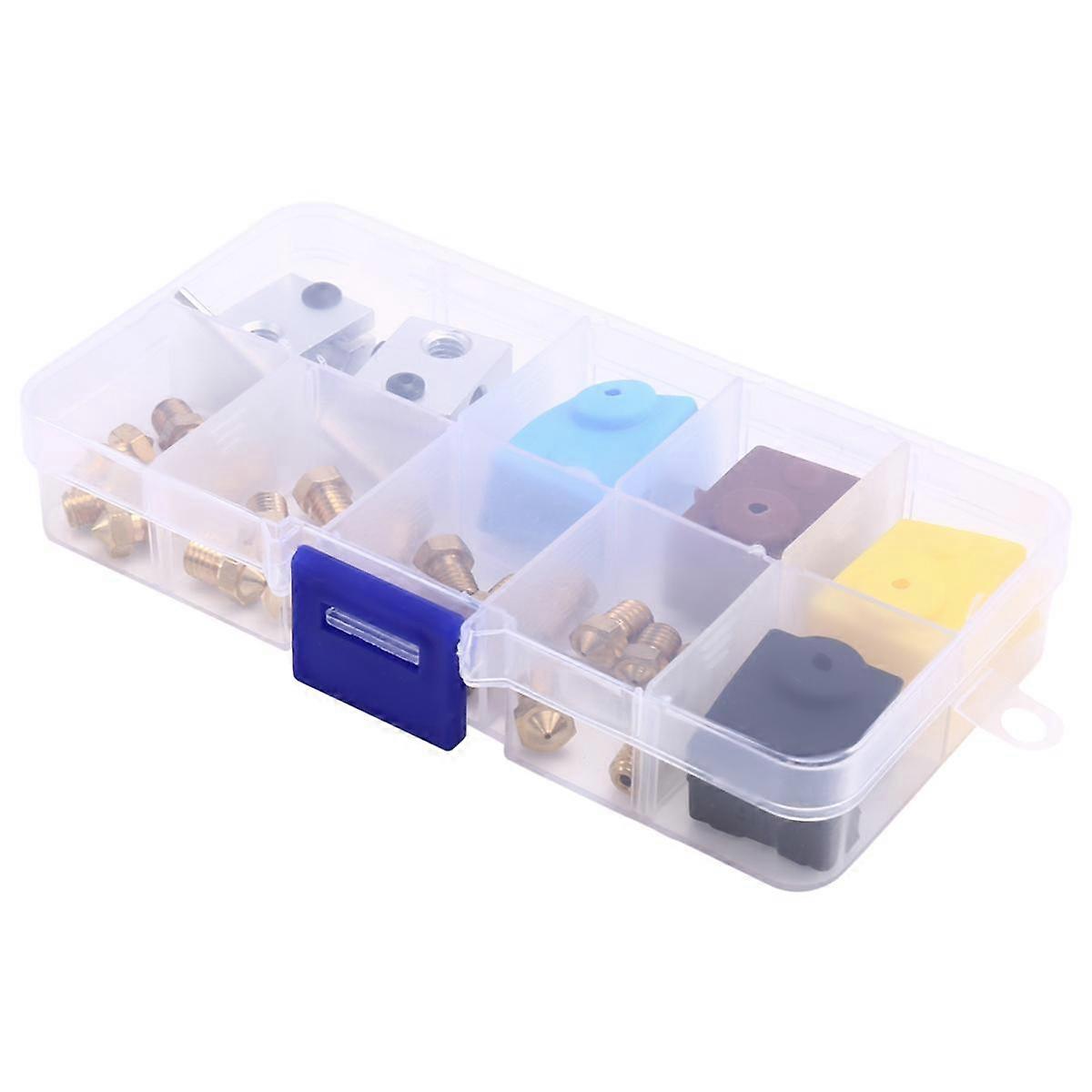 3D Printer Upgrade Kit Nozzles, Heating Block, Silicone Sleeve Complete Accessories Set E3DV6 Kit