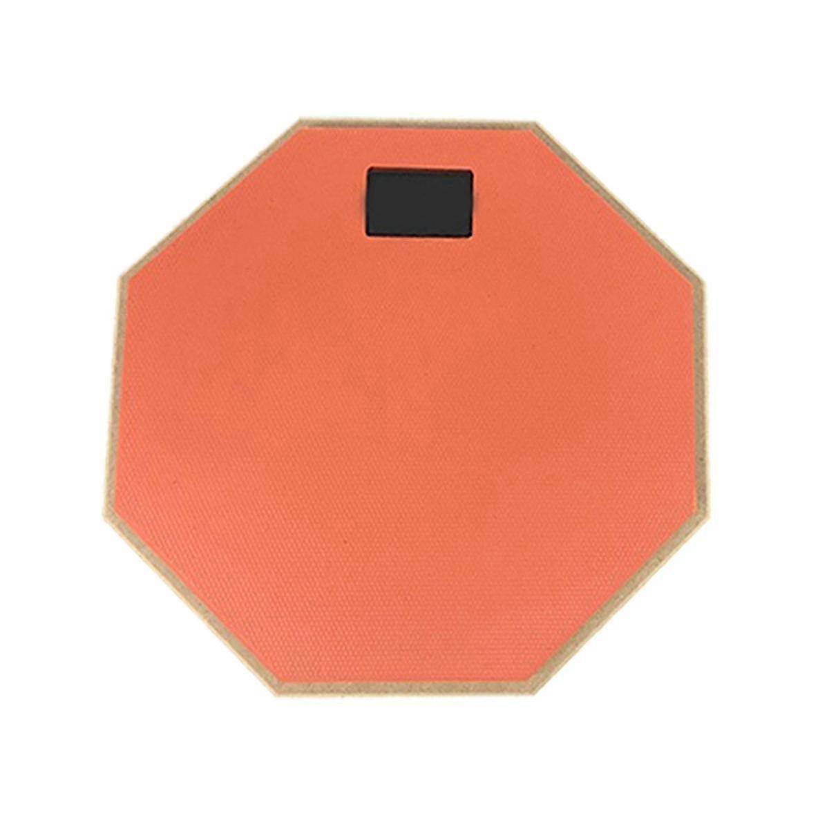 Practice Drum Pad For Drumming Double Sided Silent Practice Drum Pad Snare Practice Pad Orange
