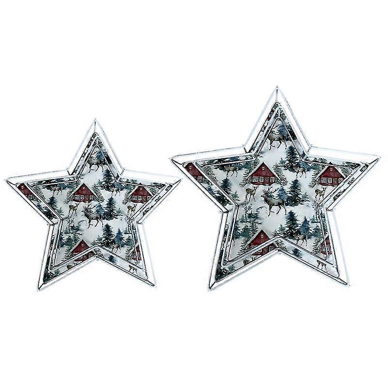 Christmas Tray 6 Styles Fit For Home Dorm Improve Popularity 2 Pieces 1 Set