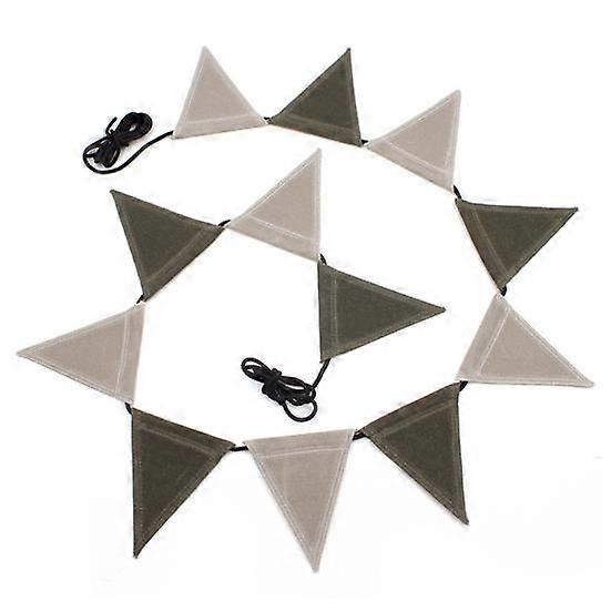 1 Set Camping Bunting Garland Easy to Install Adjustable Distance Flags Banner