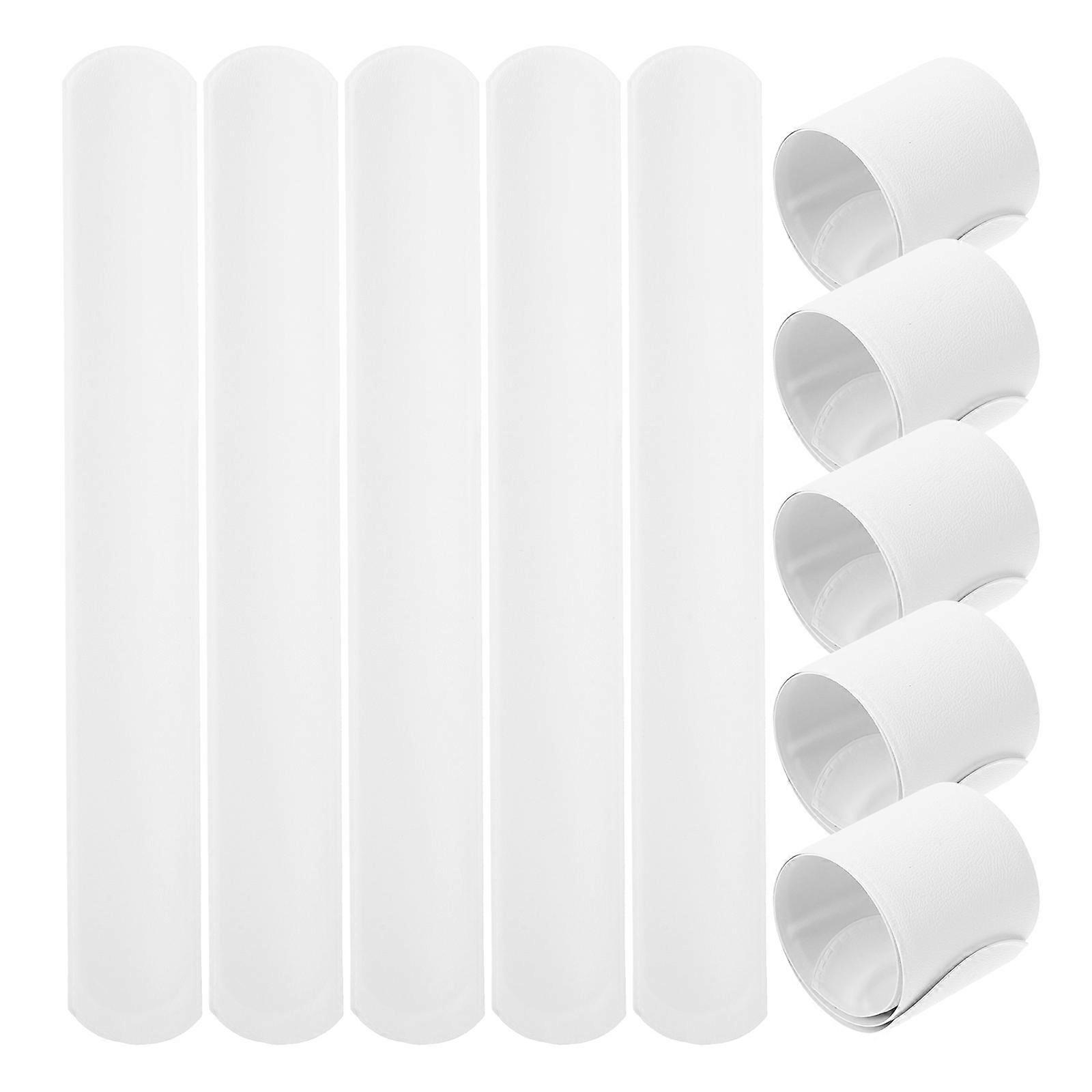 60個の白いスラップブレスレットDIYスラップバンドキッズスラップブレスレットグラフィティスラップバンドおもちゃパーティーの好意