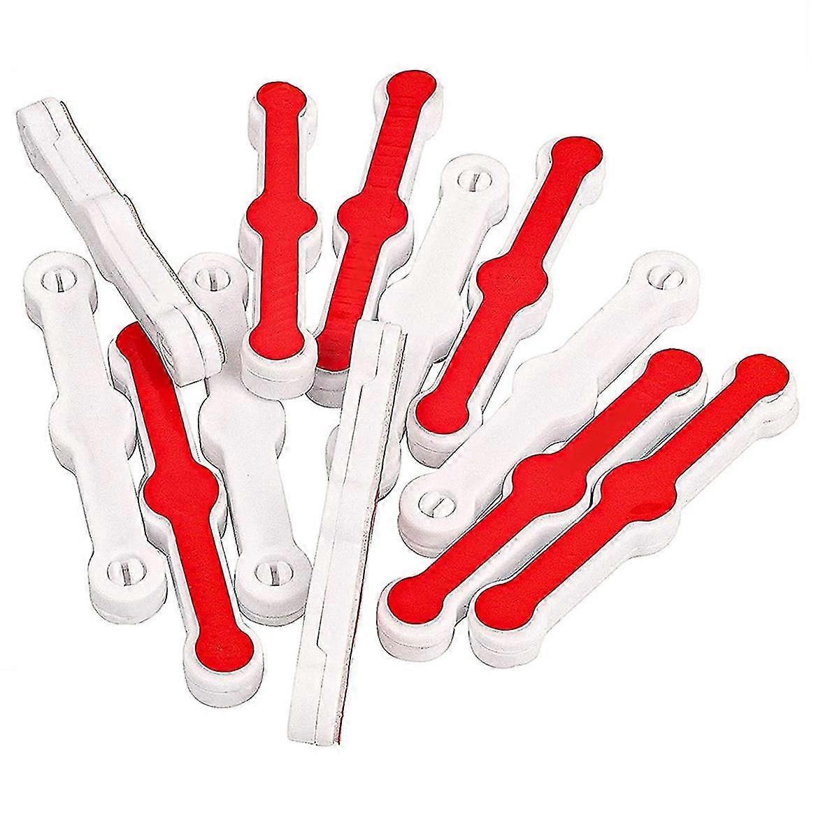 Pack Of 24 Fly Screen Window Clips Self-adhesive Screen Window Mounting Buckles No Drilling Insect