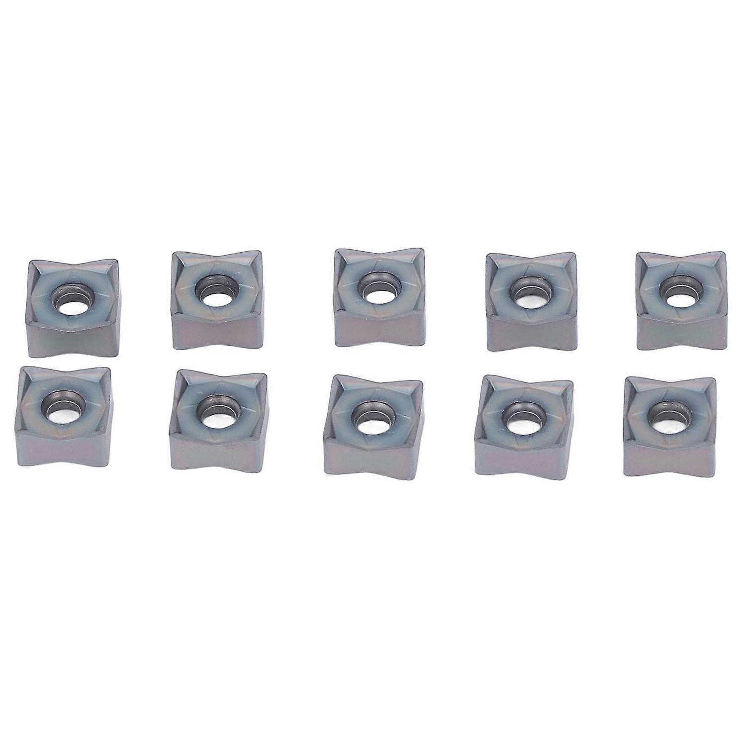 10Pcs Carbide Turning Inserts Cutters DIY CNC Lathe Wood Cutting Metal Milling Tools