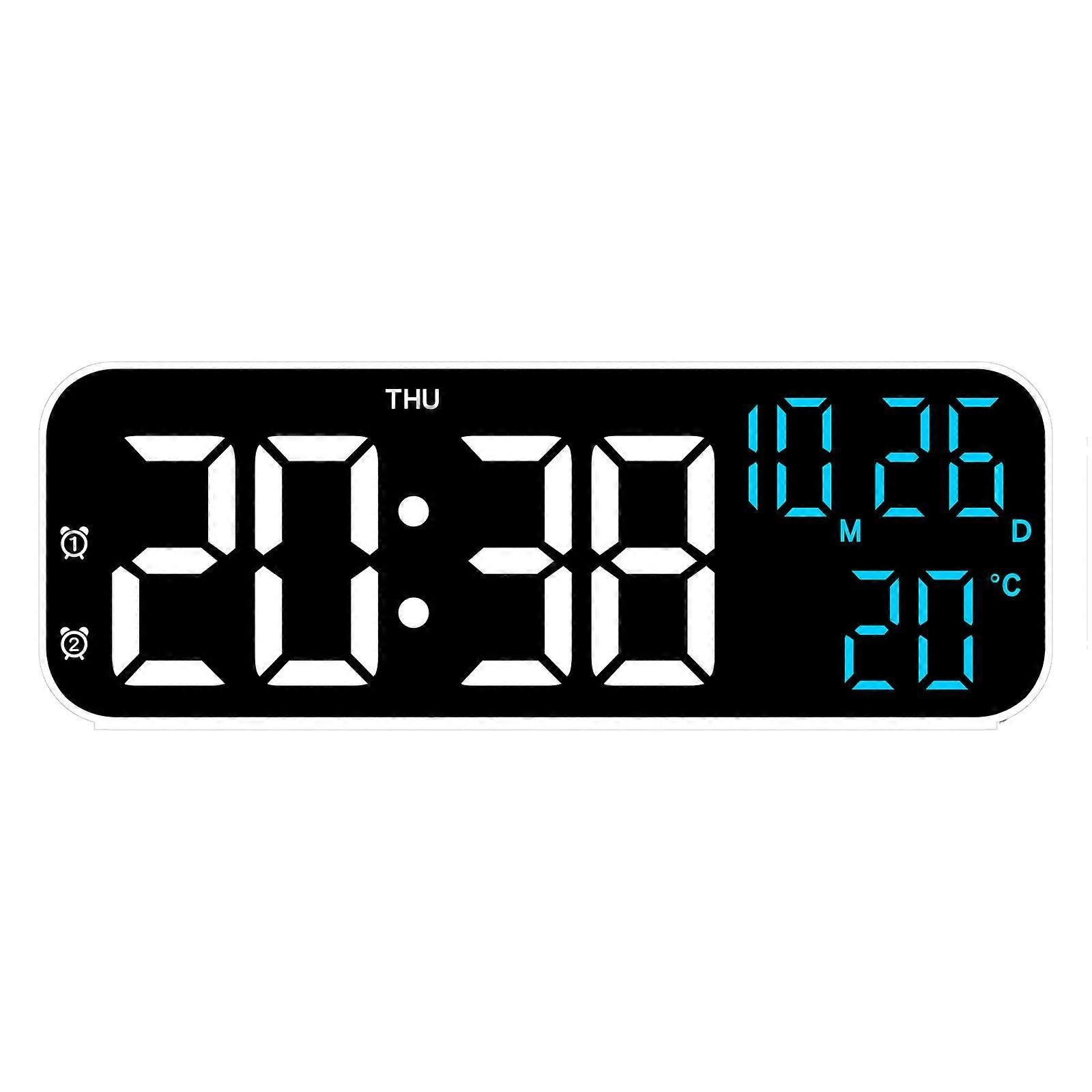 Multi Functional LED Digital Alarm Clock Temperature and Date Display Digital Alarm Clock USB/Battery Powered Clock