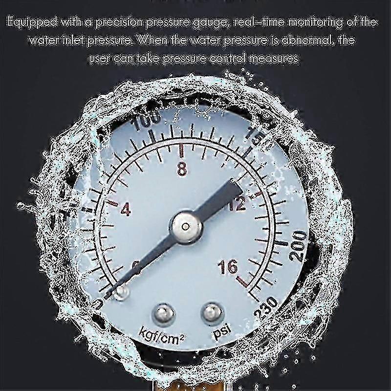 Water Purifier Filter, Reusable Spin-On Sediment Flushable Water Filter Pre-Filtration System Protec