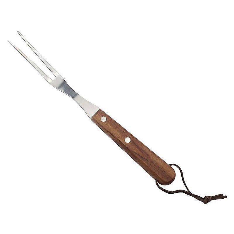 Multifunction 26.5/33cm Stainless Steel Barbecue Fork Beef Mutton Western Food Meat Fork Kitchen Tableware With Wooden Handle