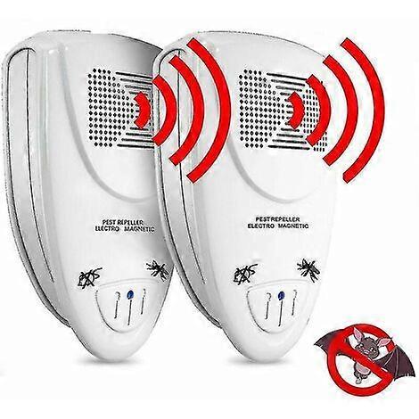 Pack of 2 Ultrasonic Bat Repellents?Get Rid of Bats in 72 Hours Eu Plug