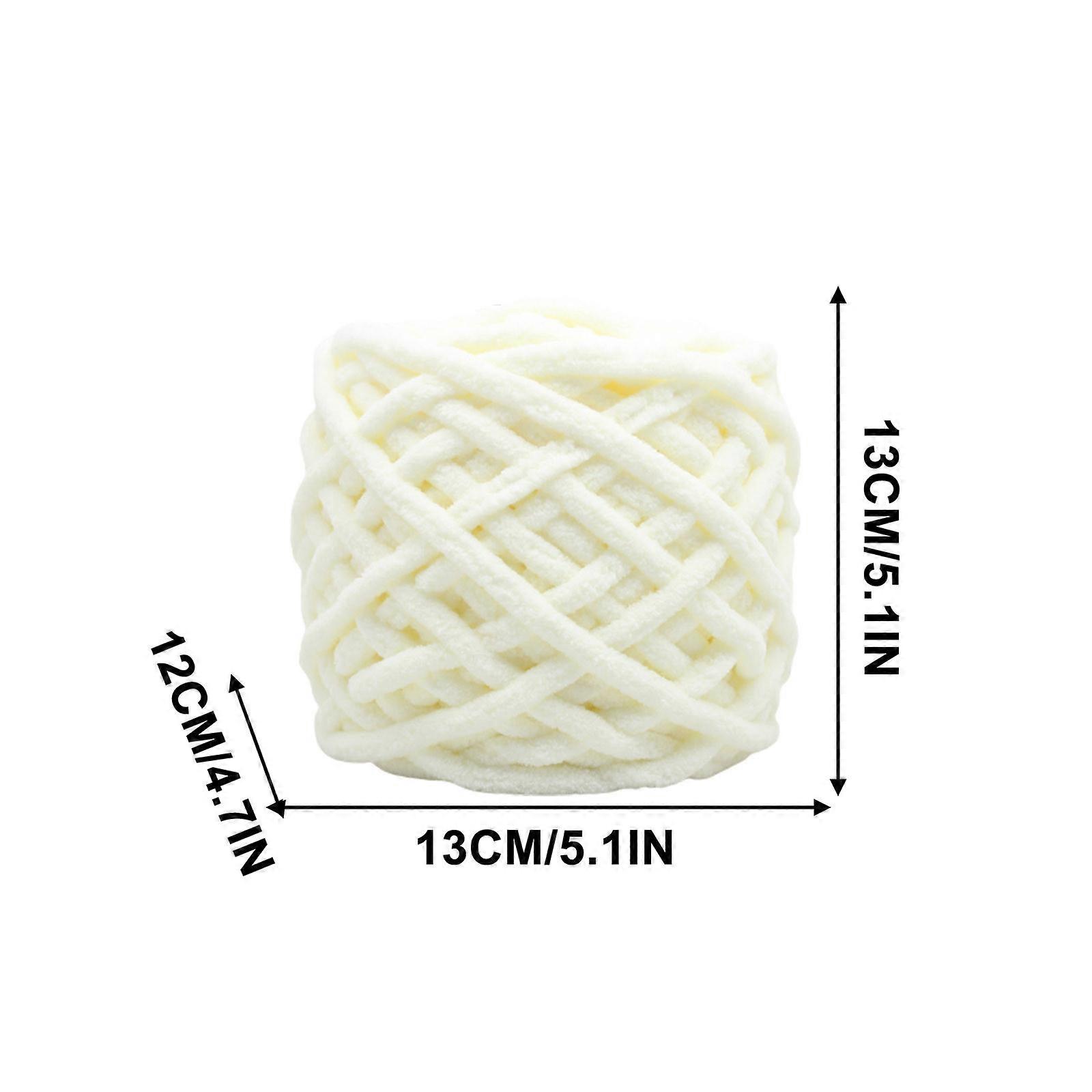Chunky Ice Yarn - Fil épais tissé à la main pour bricolage crochet pull poupée écharpe fil
