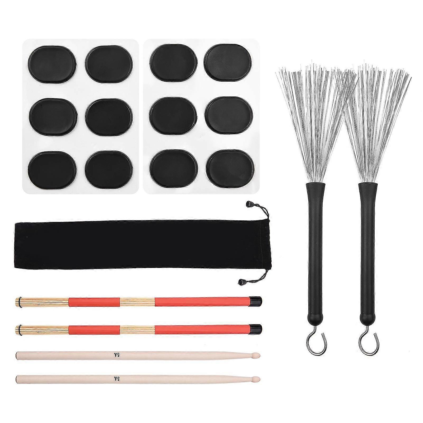 Drum Sticks Set 1 Pair Retractable Drum Wire Brushes Drum Stick Brush