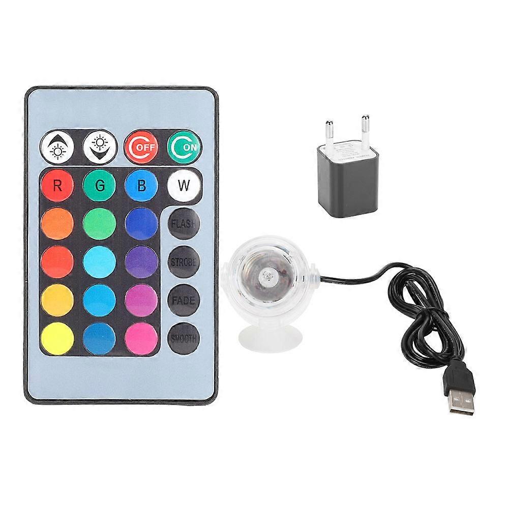 Plastic LED Aquarium Submersible Night Spot Light for Freshwater and Seawater Fish Tanks 100-240V, Gradient Color Design