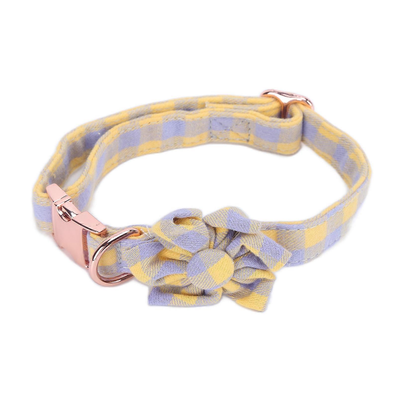 Six Petal Flower Pet Collar Adjustable Soft Comfort Dog Collar Engraved Design for Small Medium Large Dogs