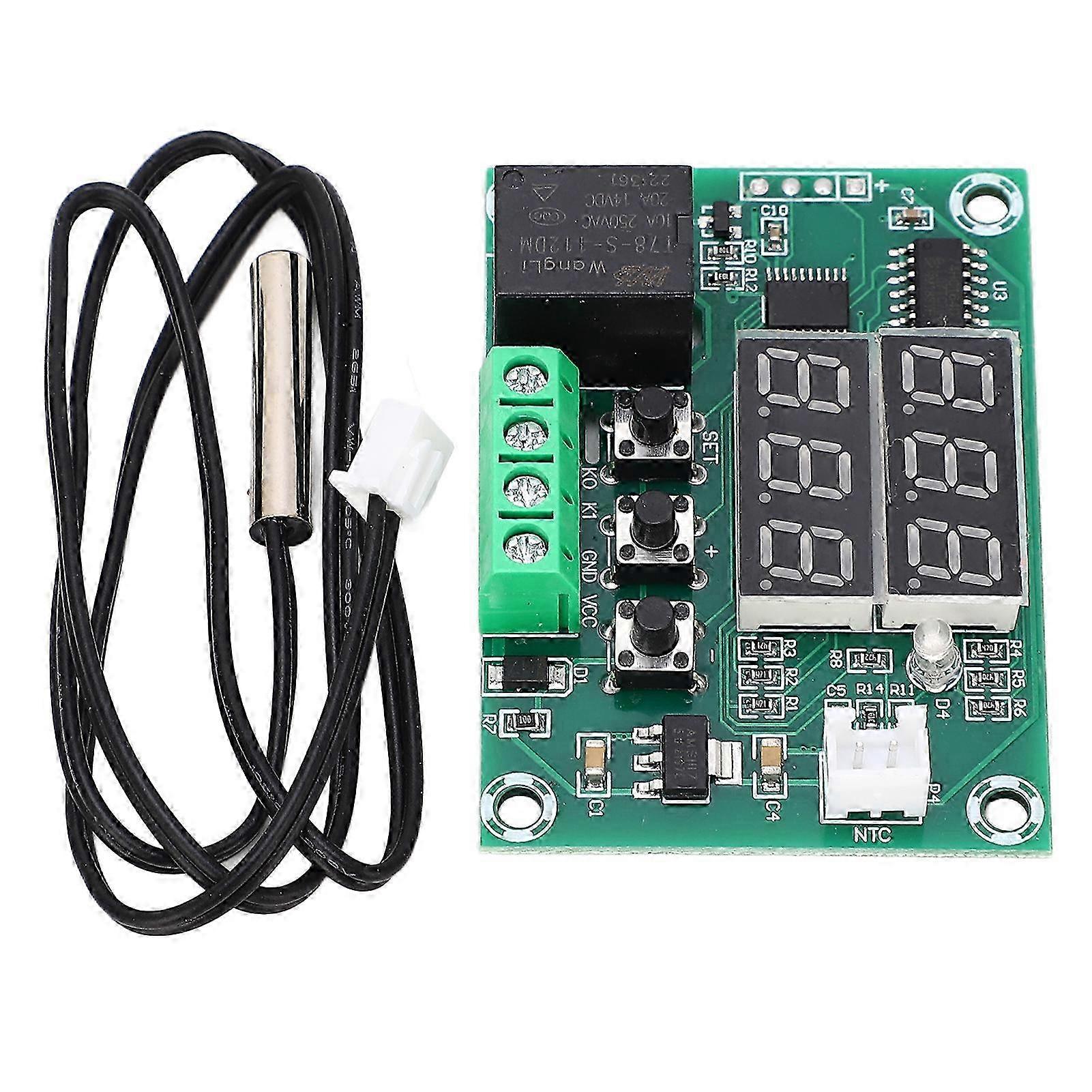 Dual Display Digital Thermostat Temperature Controller Module Double Display Temperature Control Switch DC12V