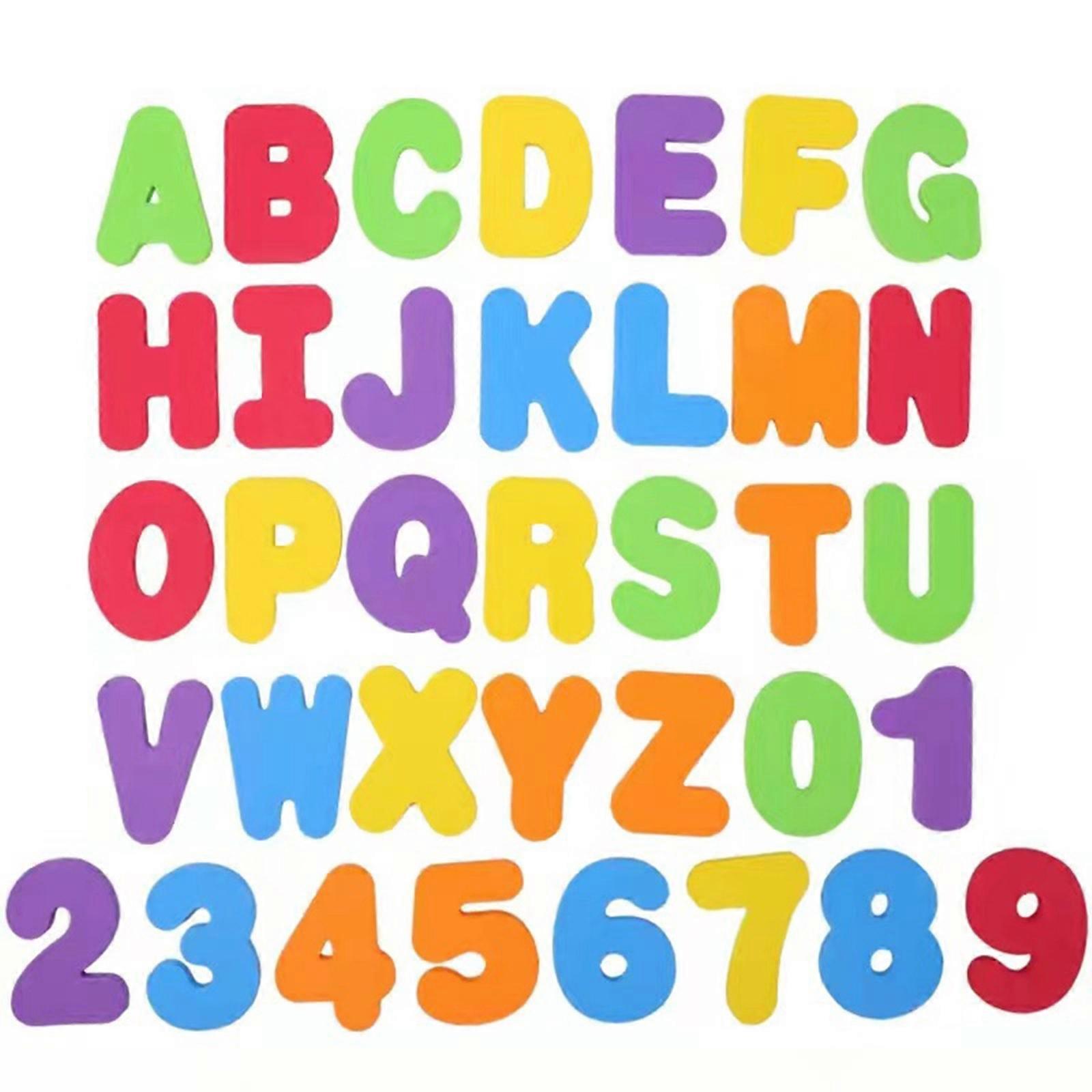 PCS Set Of Floating Alphabet And Numbers Foam EVA Wall Stickers For Baby Bath Time Funny And Learning Travel-friendly