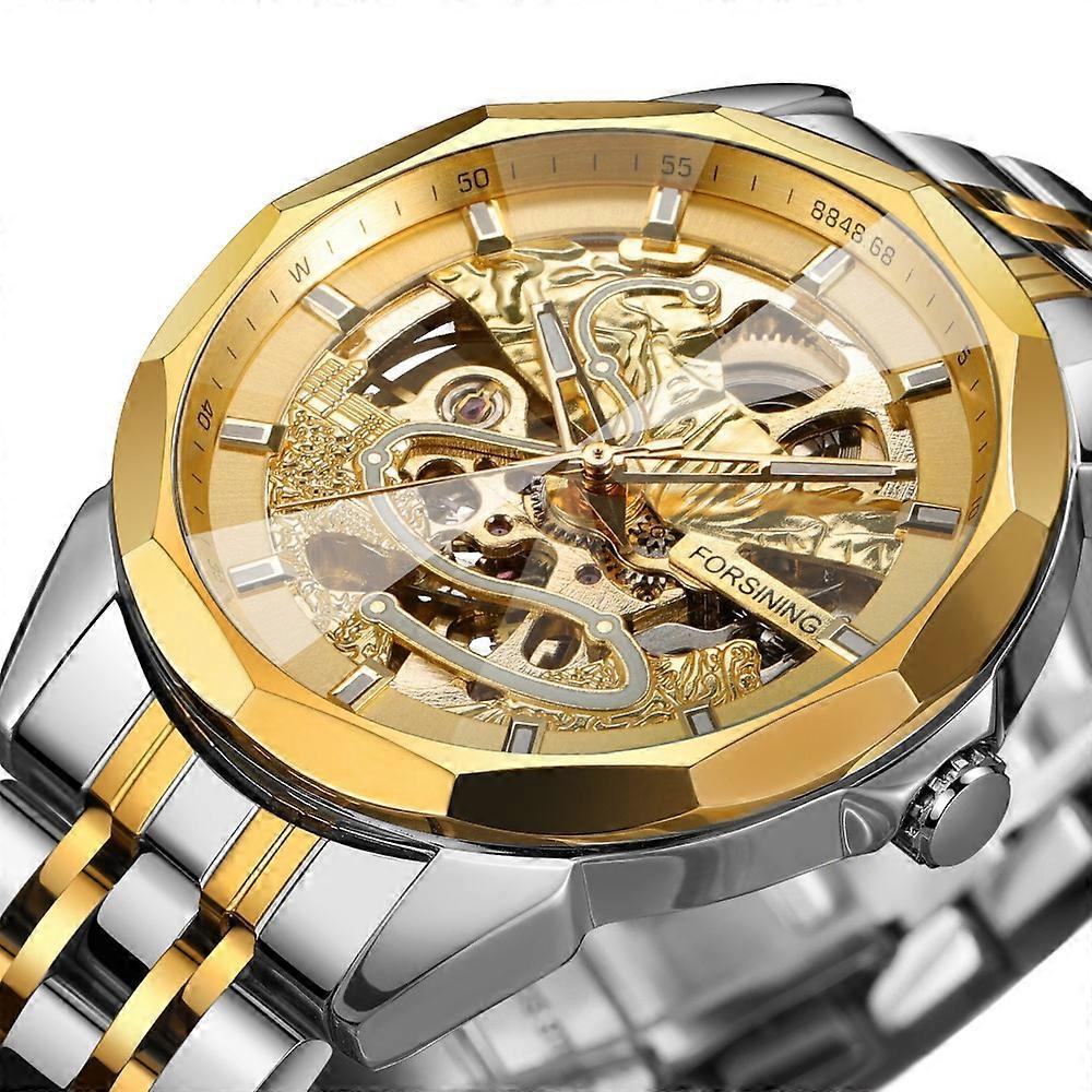 Forsining  Automatic Mechanical Movement Stainless Steel Men Luminous Watch