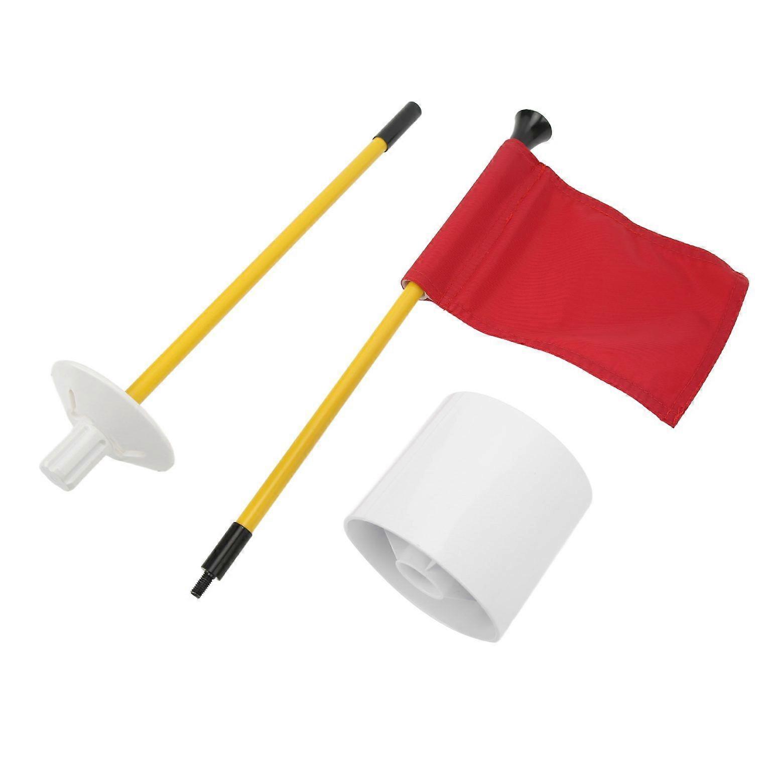 Golf Putting Green Flagstick and Hole Cup Set - Complete Golf Pin Flag and Cup for Putting Practice