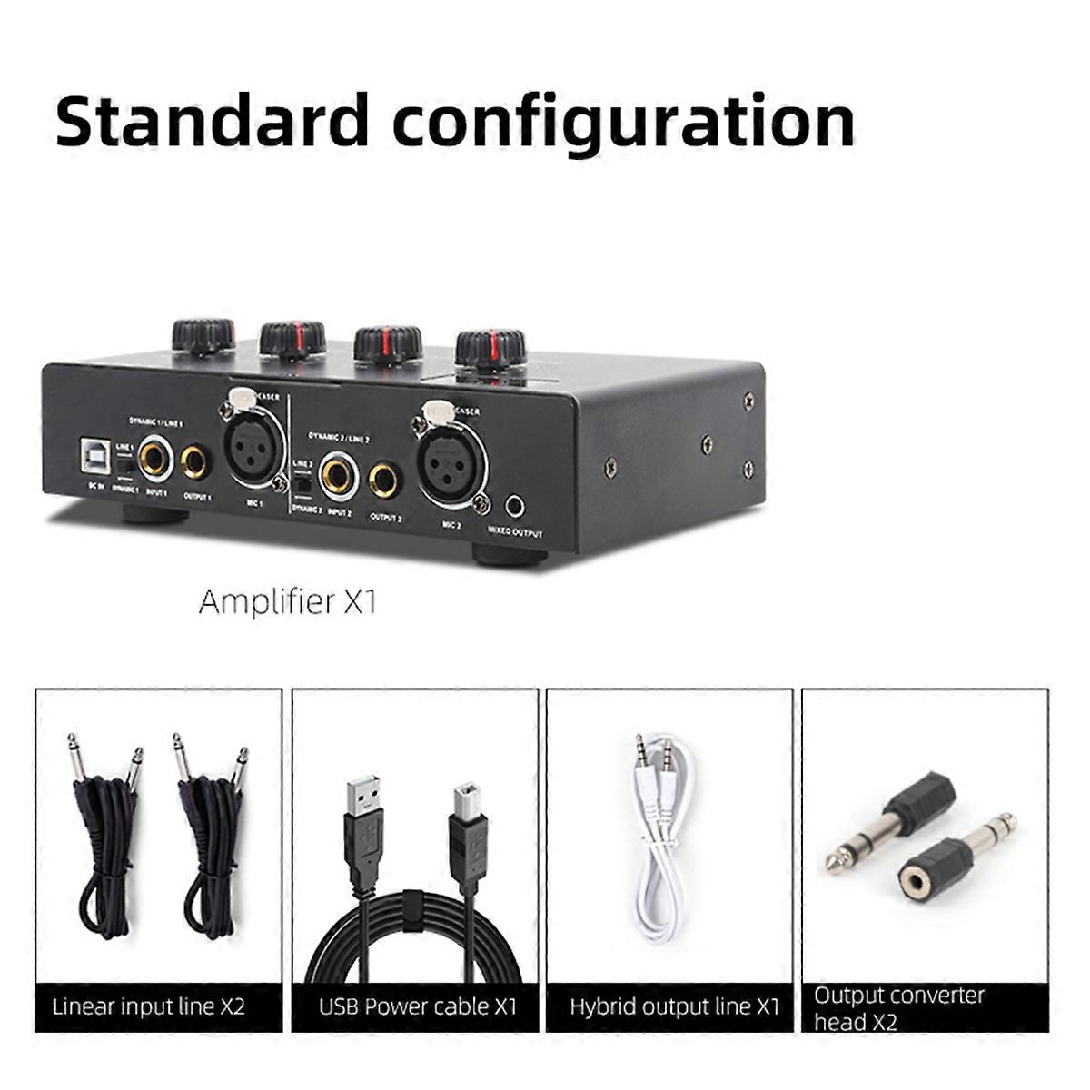 48V Dynamische Microfoon Condensator Mic Versterker Audio B