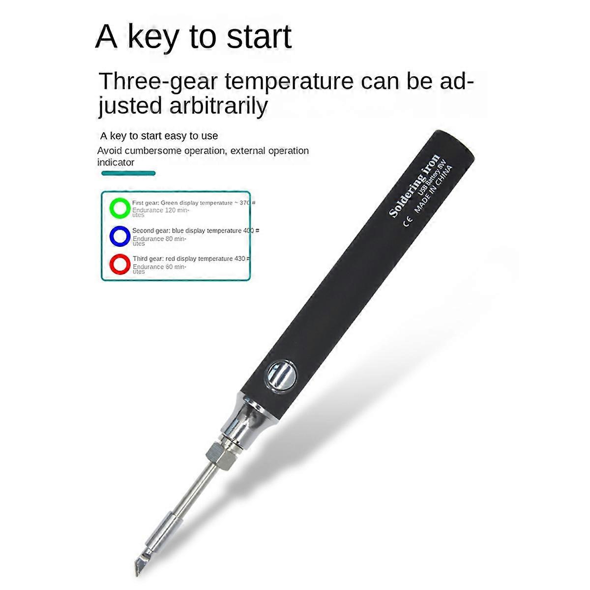 Wireless Mini USB Soldering Iron Set 5V Portable 8W Soldering Pen