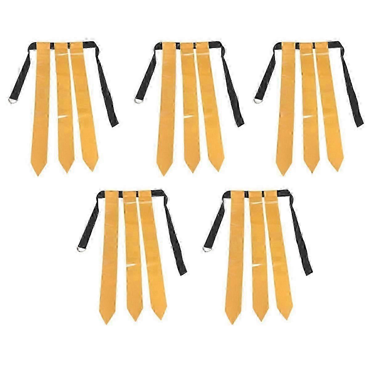 Yellow Flag Football Belt Youth Touchdown Game Capture the Flag Streamer Waist Flag