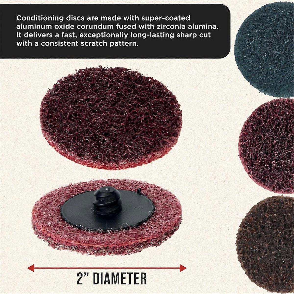 46 Piece 2 inch Diameter Conditioning Sanding Discs