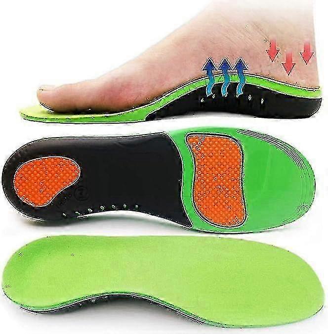 Tallone Sollievo dal dolore Solette Supporto per fascite plantare Ortesi a tutta lunghezza Verde