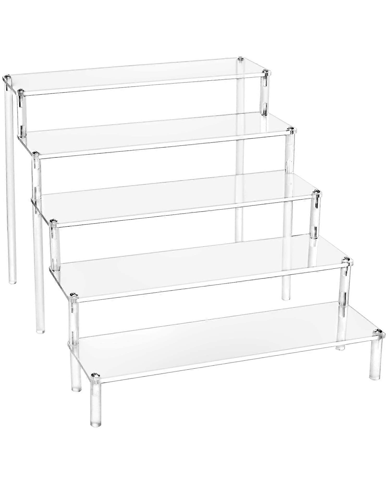 5 Levels Acrylic Display Stand for Characters Perfumes Jewellery Cupcakes 30 x 32 x 25 cm