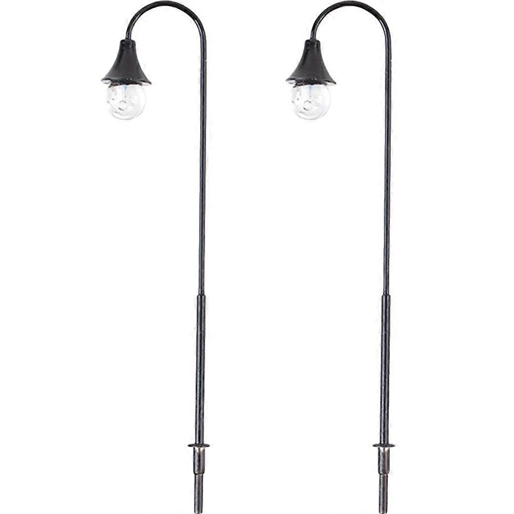 2pcs Sand Table Courtyard Lights Miniature Street Light Models Sand Table Material