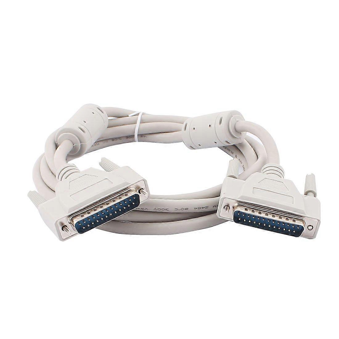 DB-25-Pin Male to Female Connector Printer Cable 1.8m 5.9ft White Model 336 F75 728 000 734