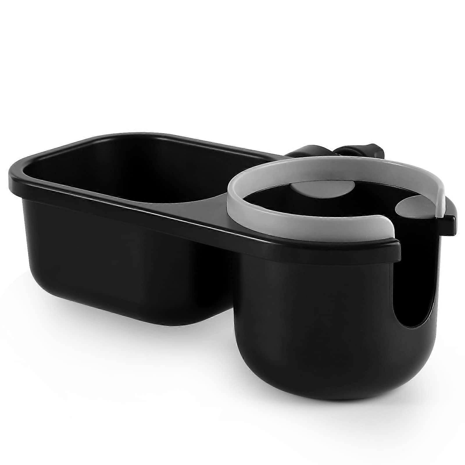 2 in 1 Stroller Tray with Cup Holder, Snack Tray with Non-Slip Grip, Compatible with Uppababy Nuna Doona Strollers, Grey