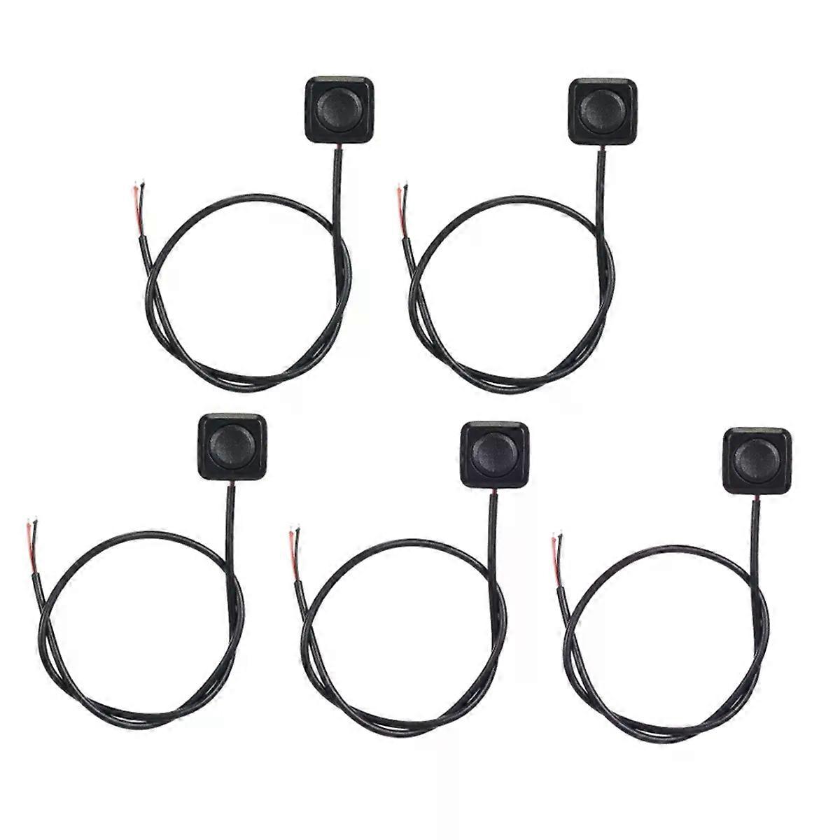 5Pcs Momentary Switch Momentary Push Button ON Off Switch 12V 24V Surface Mount Mini Button Switch