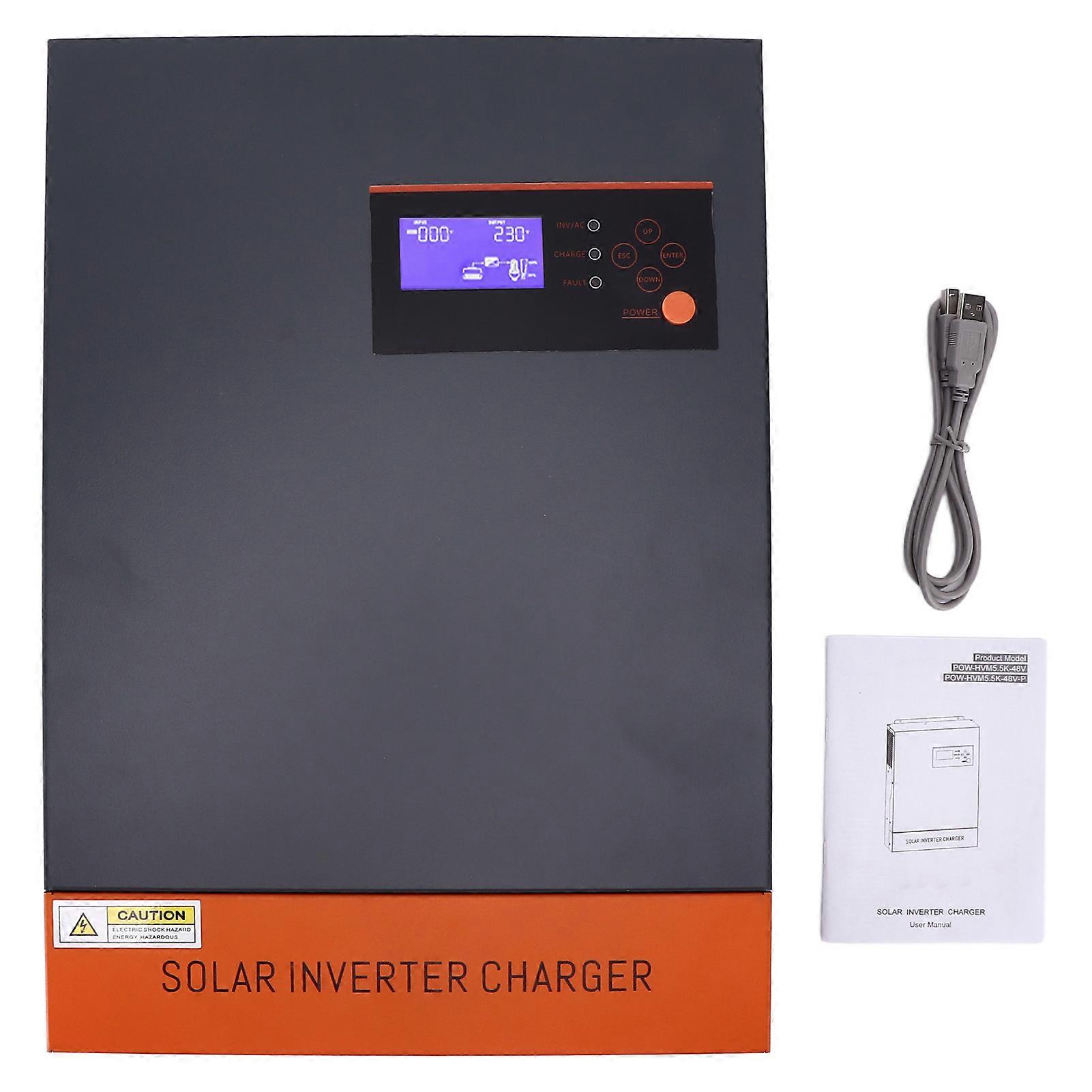 Solar Inverter MPPT Control Sun Power Converter 230V 80A POW‑HVM5.5K‑48V for Home