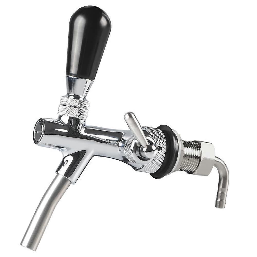 Draft Adjustable Faucet - Brand Include Faucet, Flow Controller, Chrome Plating Shank G5/8 Tap for Home Brew