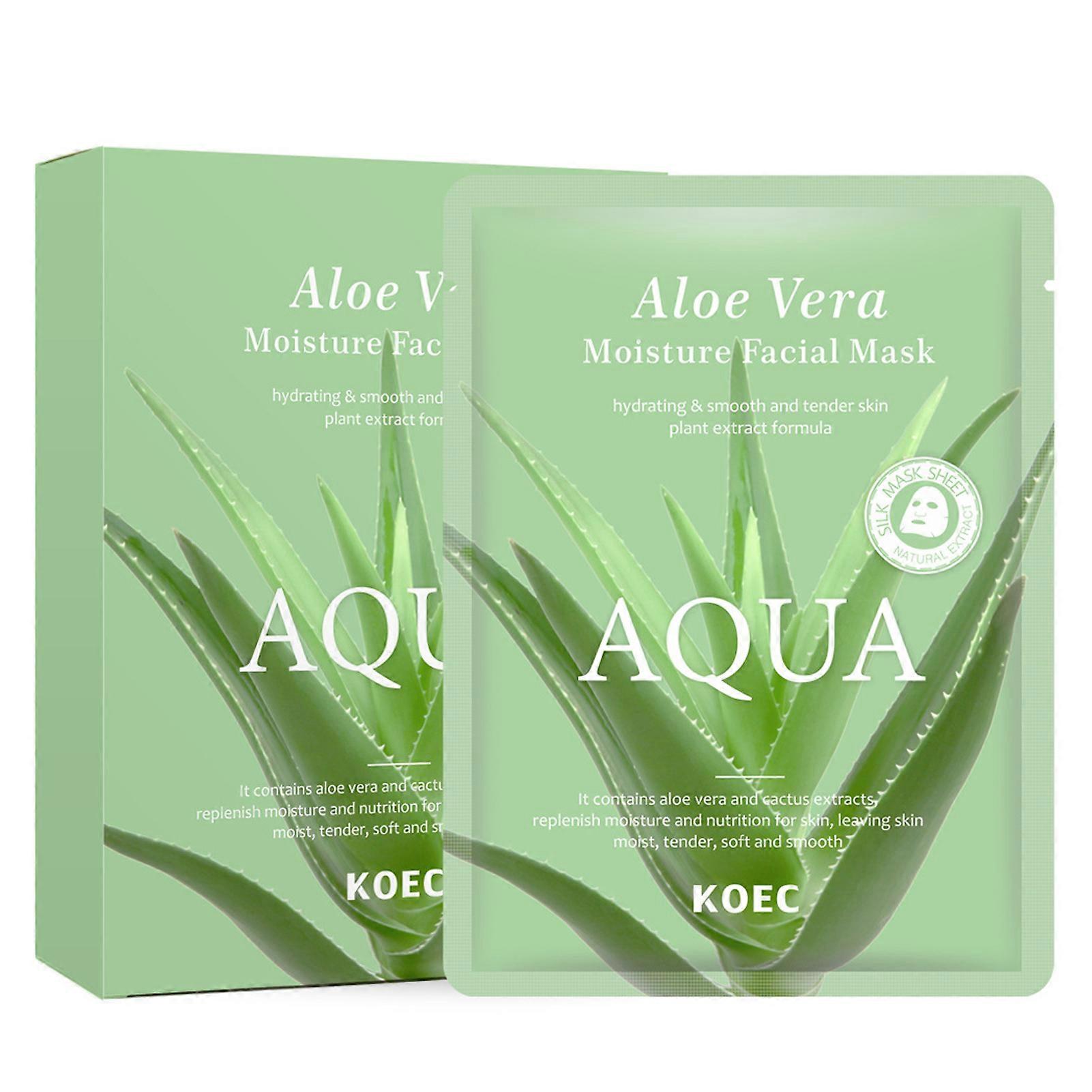 Aloe Veras Moisturizing Face Sheet Mask Skin Smoothening Nourishment Skincare Mask for Skin Care