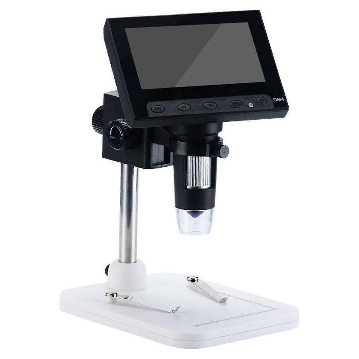 Lab Microscope Accessories Digital Electronic Microscope 1000X with 4.3" 2MP Camera Lens and Adjustable LED Light