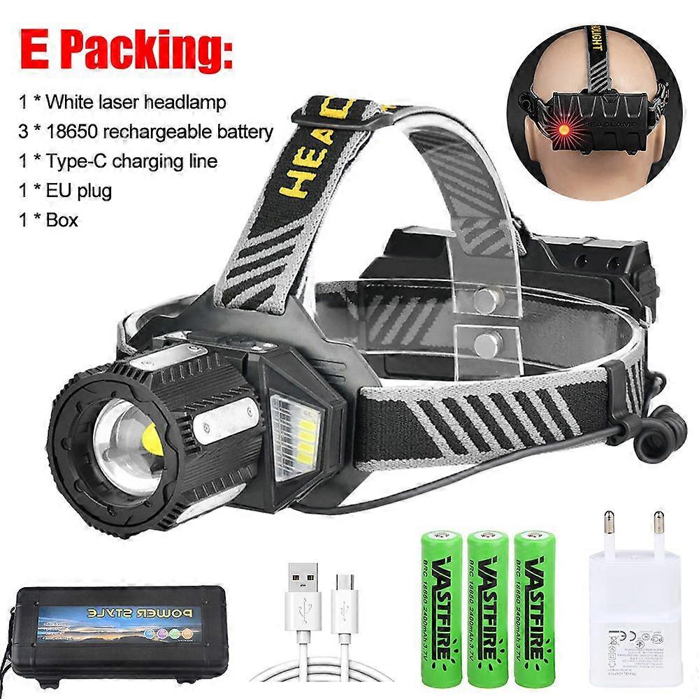 LED sauna light with built-in battery, aste USB flashlight, IPtage headlamp, torch, lantern