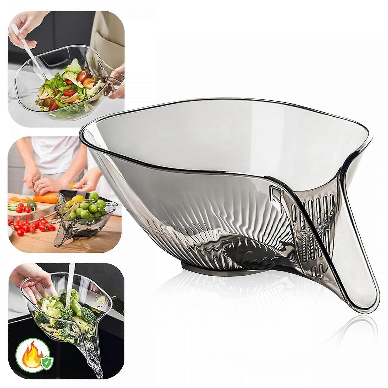 Multifunctional drain basket kitchen sink with spout designed for convenience This upgraded strainer bowl drainer doubles as a food colander sink stra
