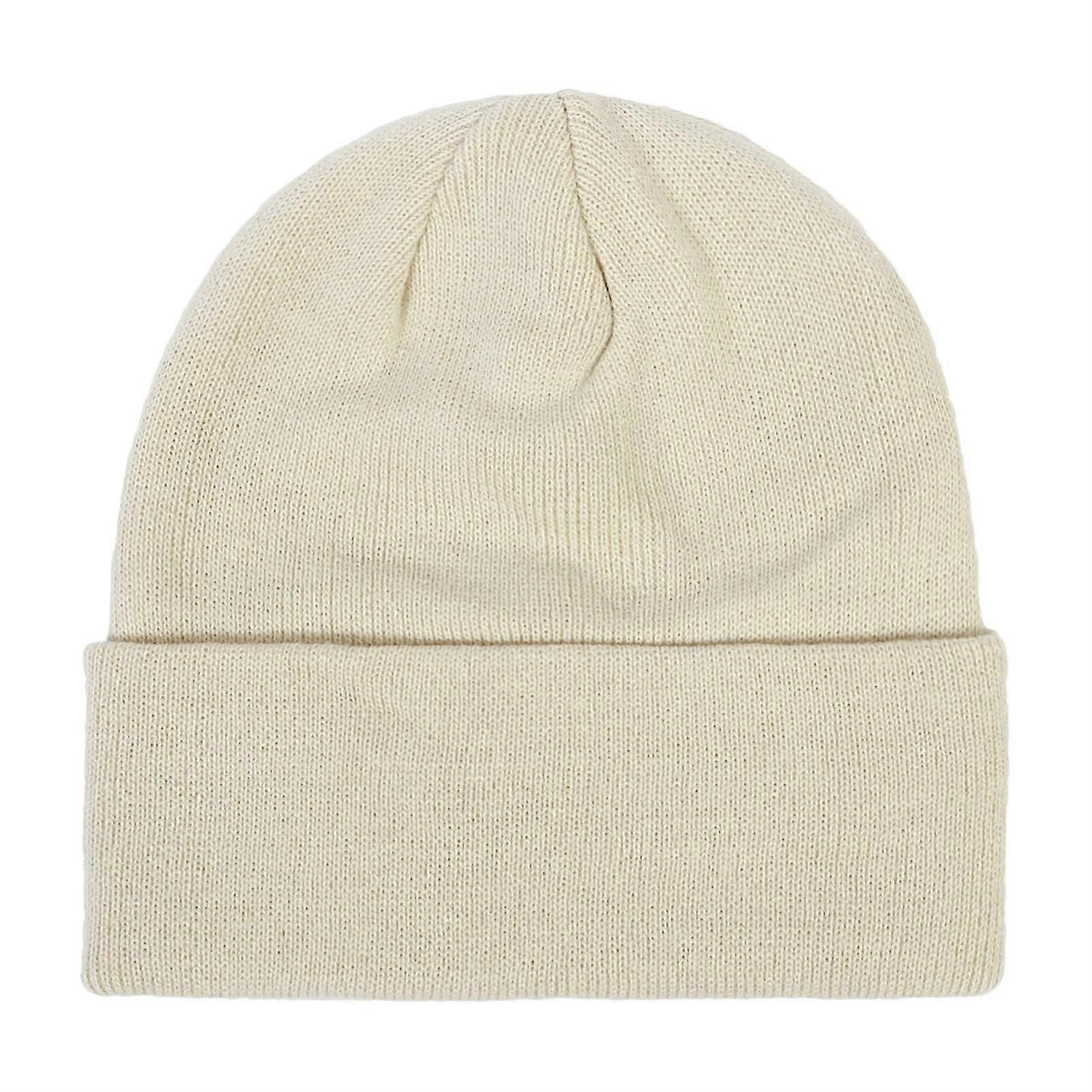 Knit Cuffed Beanie Winter Hats Comfortable Wool Hat With Solid Color For Cold Weather Wearing Head Warmer