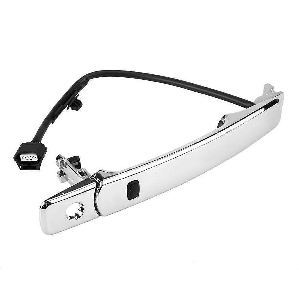 Car Door Handle, 80640CA012 80645CA000 Chrome Outside Exterior Door Handle Front Left with Wire and Sensing for Rogue 20102013