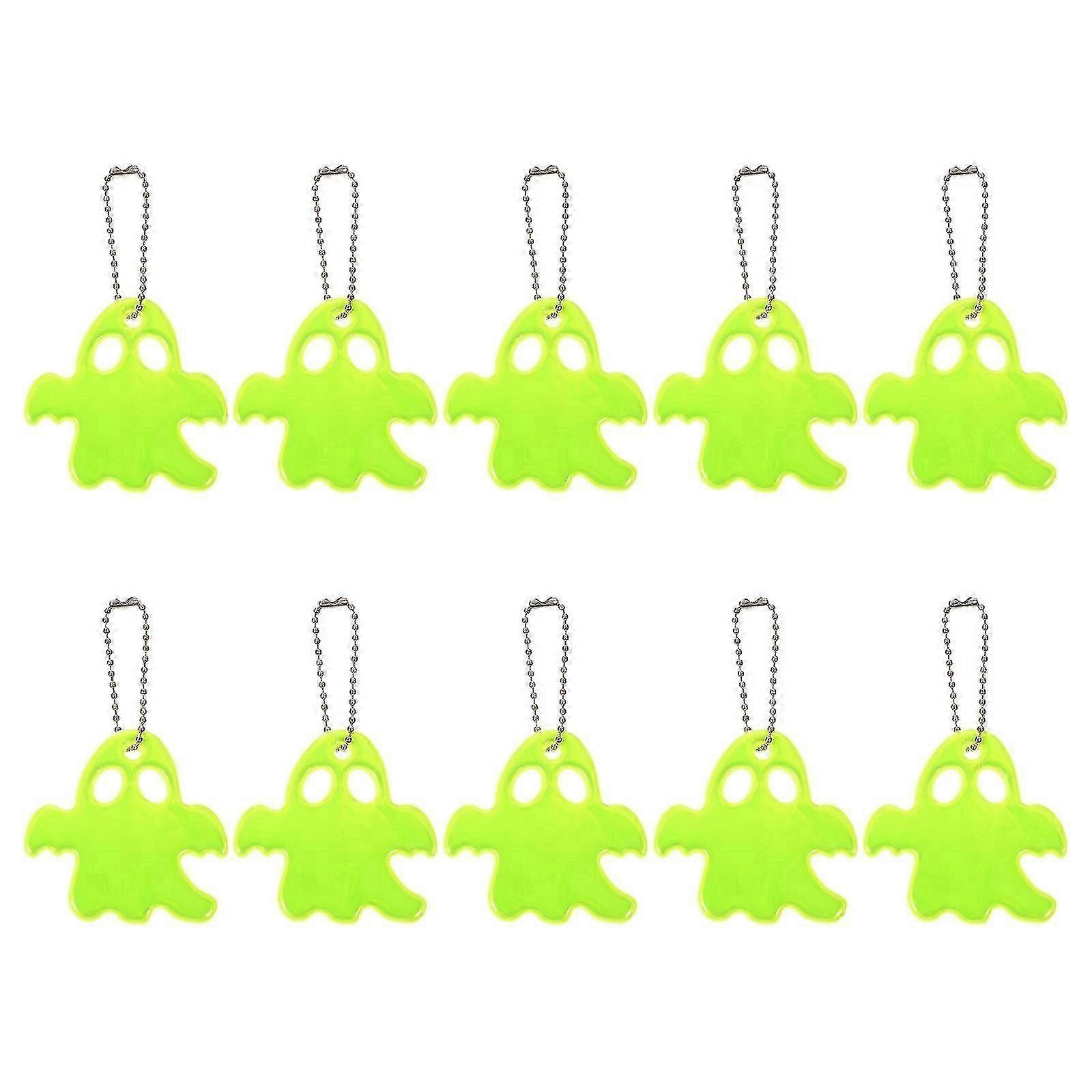 10 kpl irtotavarana lelut lasten yöratsastus heijastin avaimenperä aave viehätys valo roikkuva aave matkapuhelin riippuva riipus