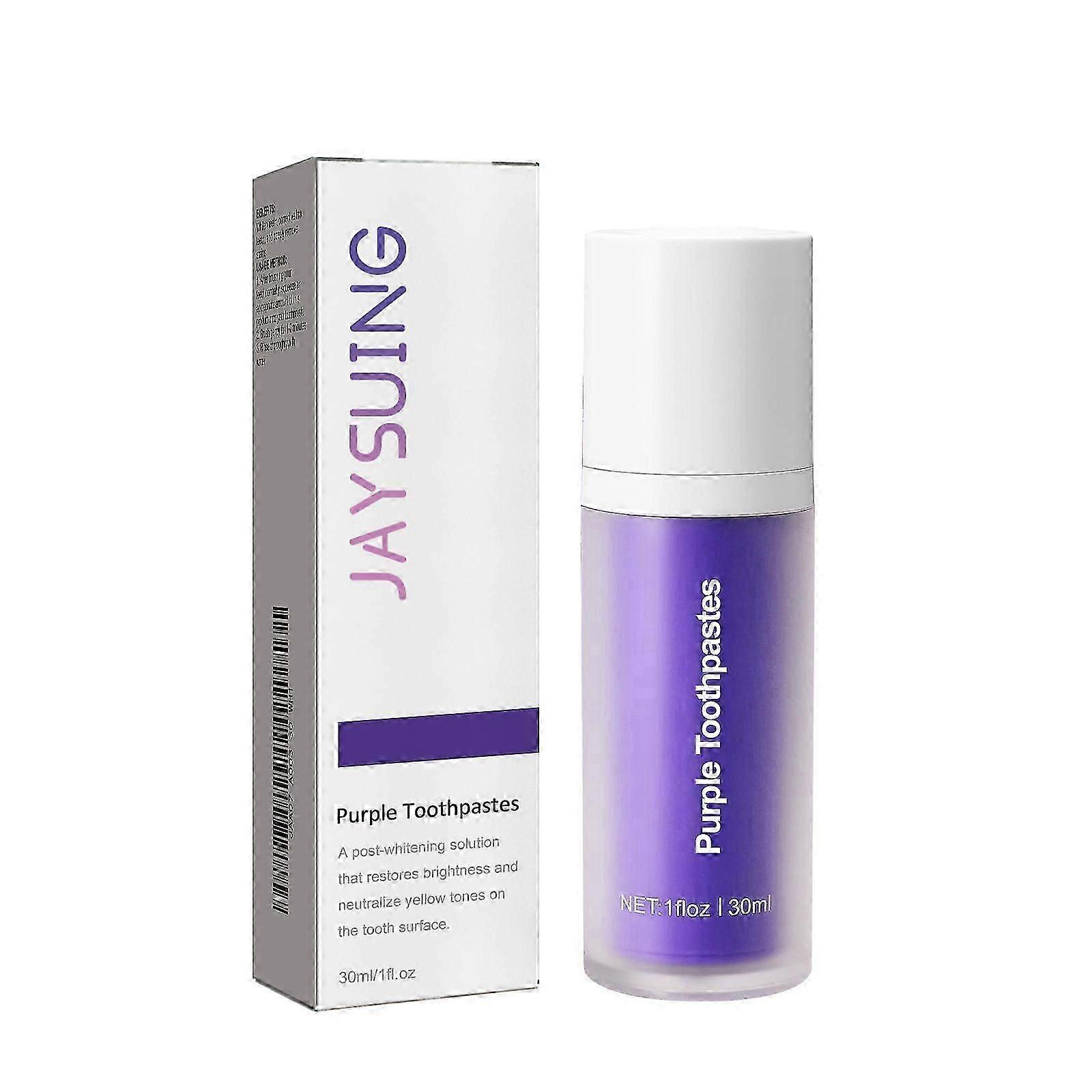 Purple Tooth whitening toothpaste